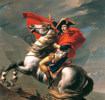 Napoleon Bonaparte on a horse
